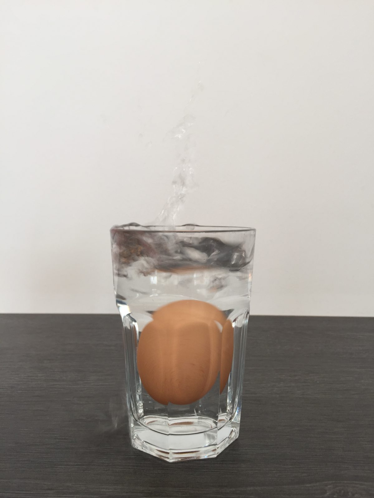 Das „faule“ Ei wird nass